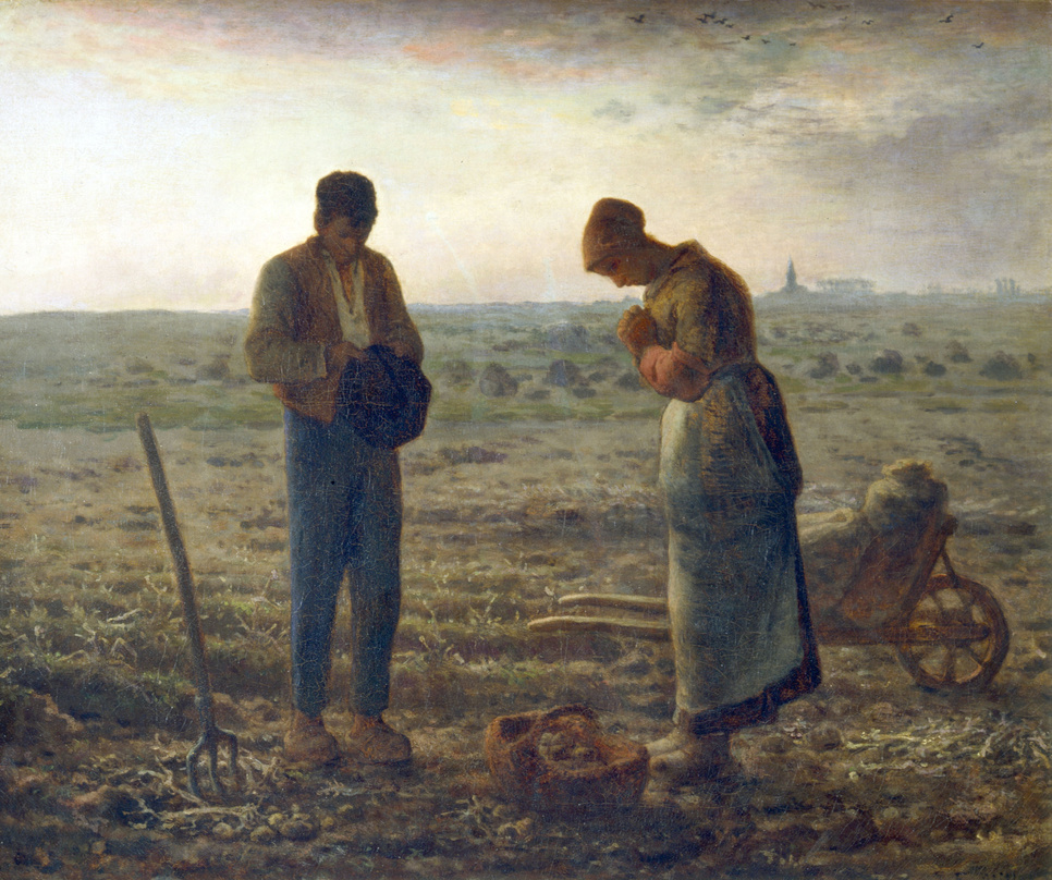 The painting 'The Angelus' by Jean-Francois Millet